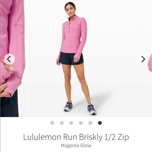 Lululemon Run Briskly Zip